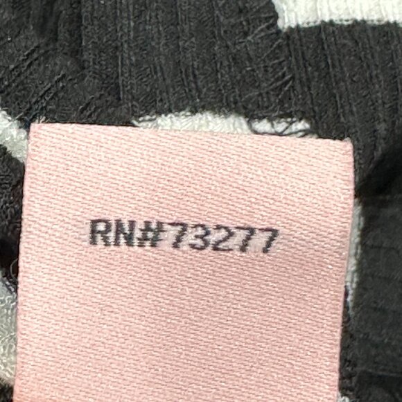 Juicy Couture Black White Ribbed Striped Sheath‎ Dress Y2K Vintage Size Medium - Picture 8 of 8